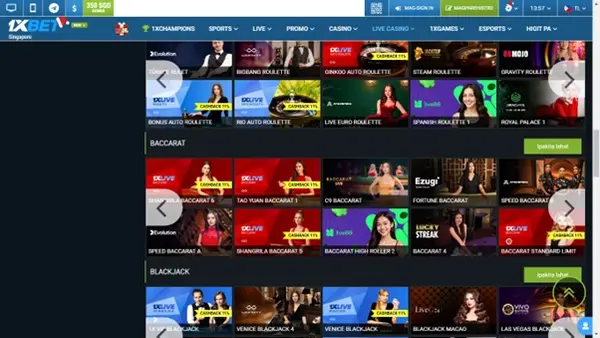 1xBet casino_excellent conditions for every player